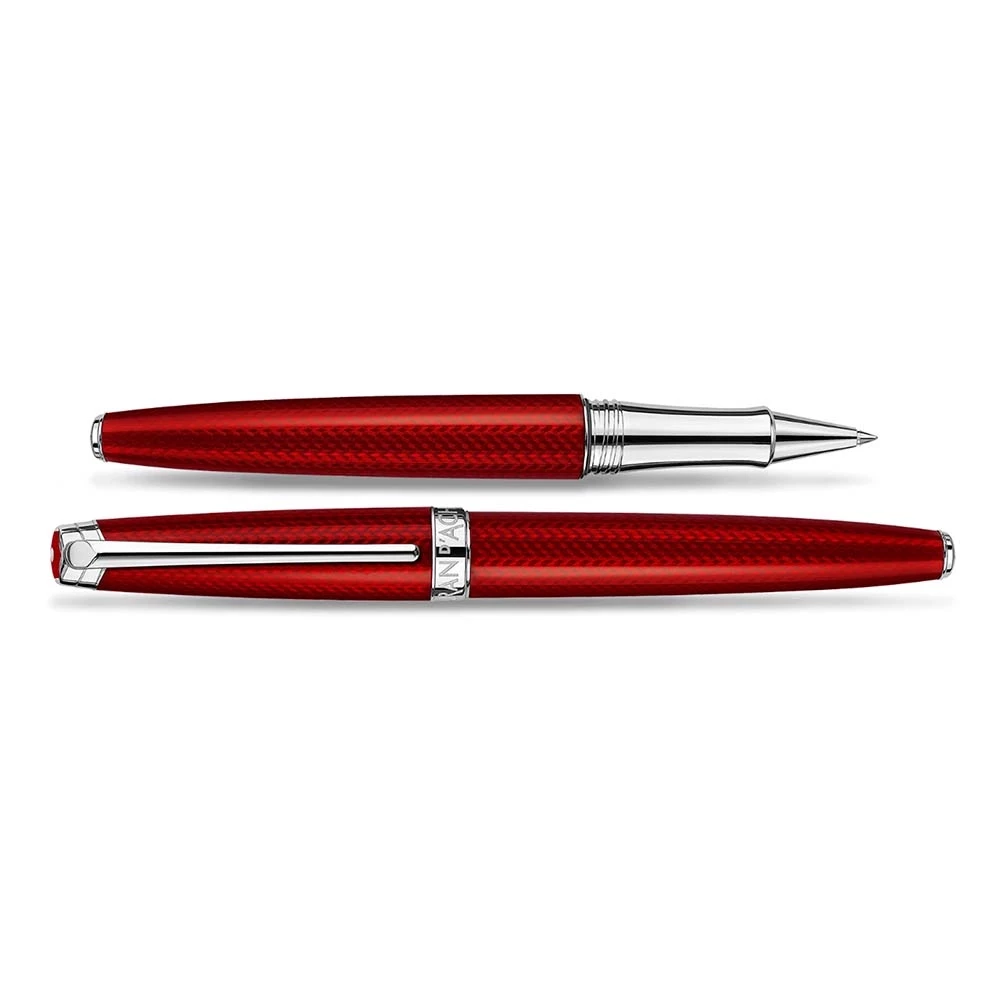 caran_dache_tintenroller_leman_rouge_carmin_versilrhod_1 Caran d'Ache Léman Rouge C Rollerball, red silv./rhod.
