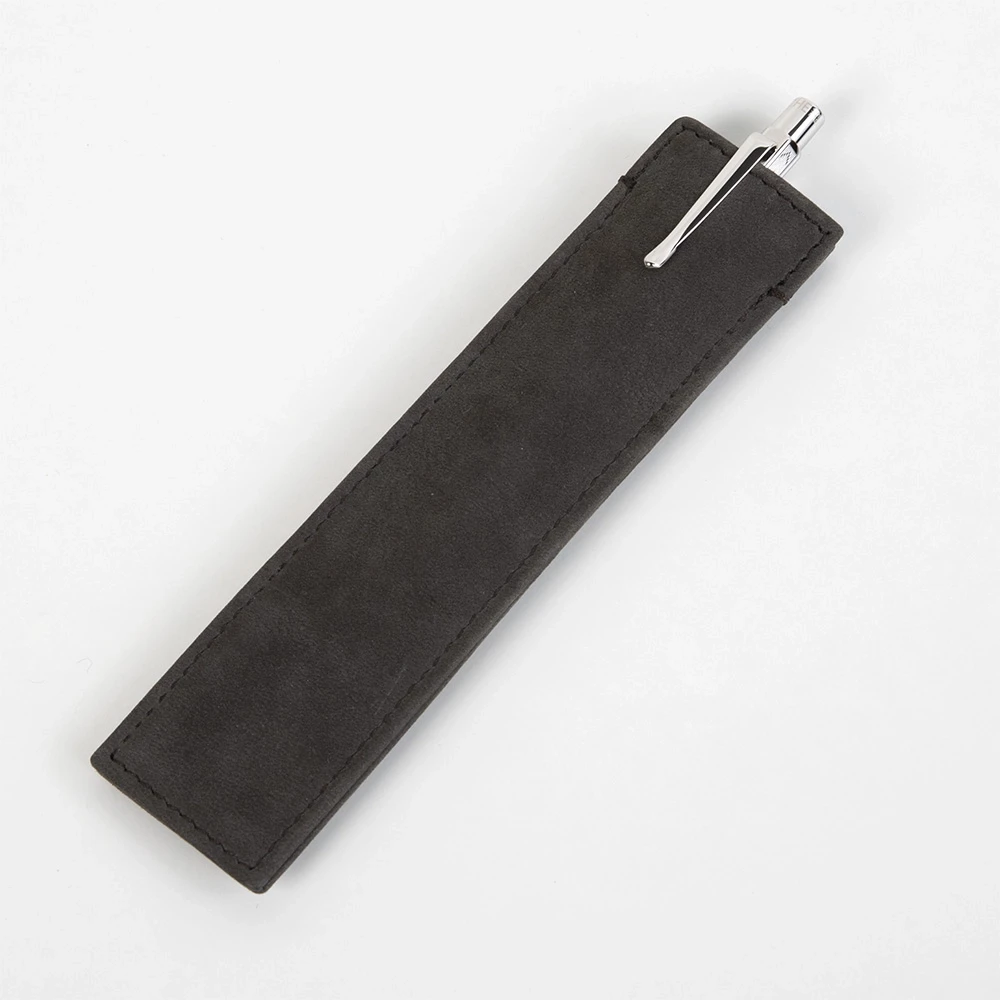 Pen Case for 1 Pen, leather wash, dark grey