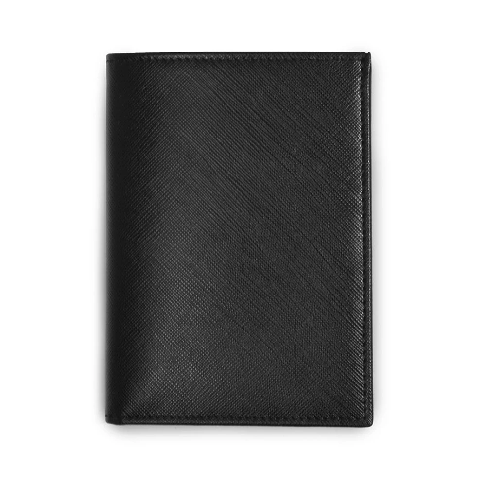 Slim Wallet, 16 cc, Saffiano leather, black