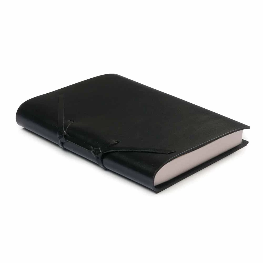 Small sketchbook Quadernone, leather, dark grey