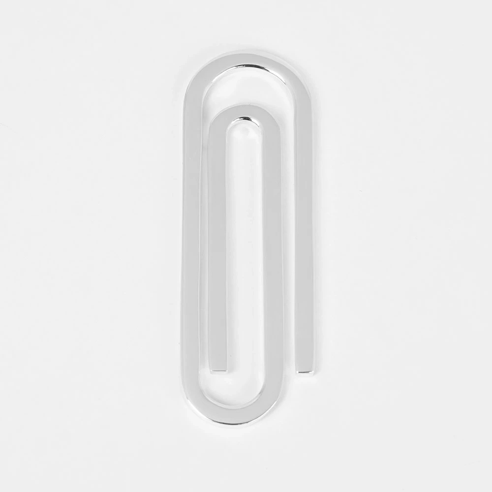 Money Clip Paper Clip Design,  sterling silver