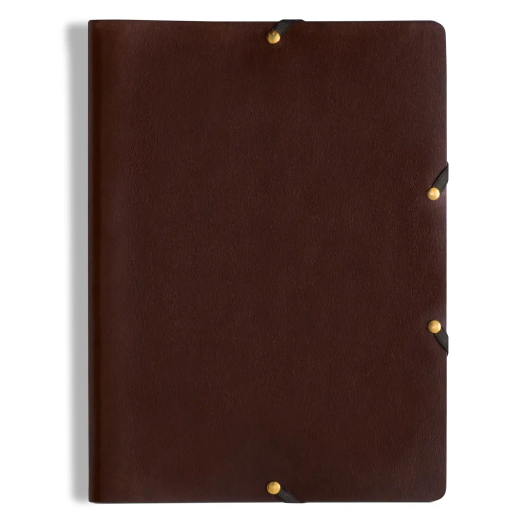 LEGENDÄR HYDE Presentation Folder, A4, leather, dark brown