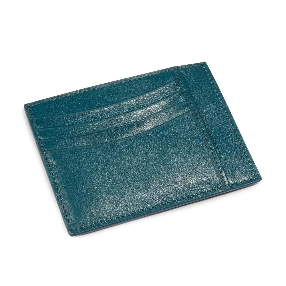 Card holder flat, 8 cc, nappa leather, petrol