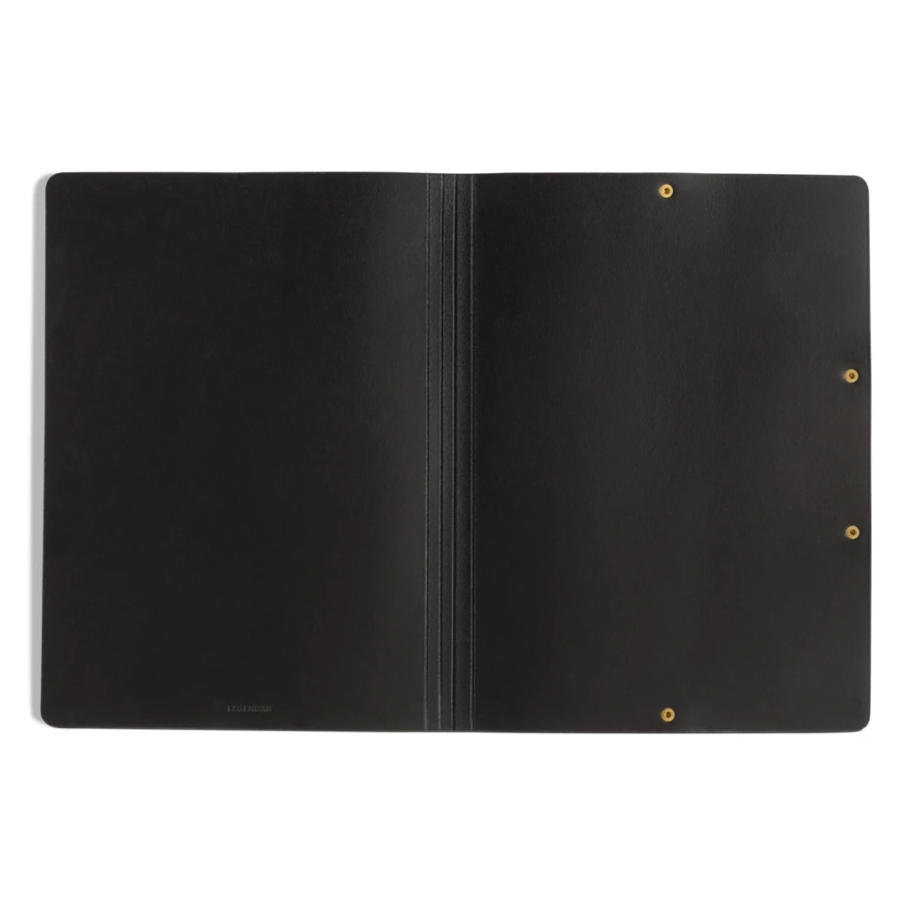 LEGENDÄR HYDE Presentation Folder, A4, leather, black
