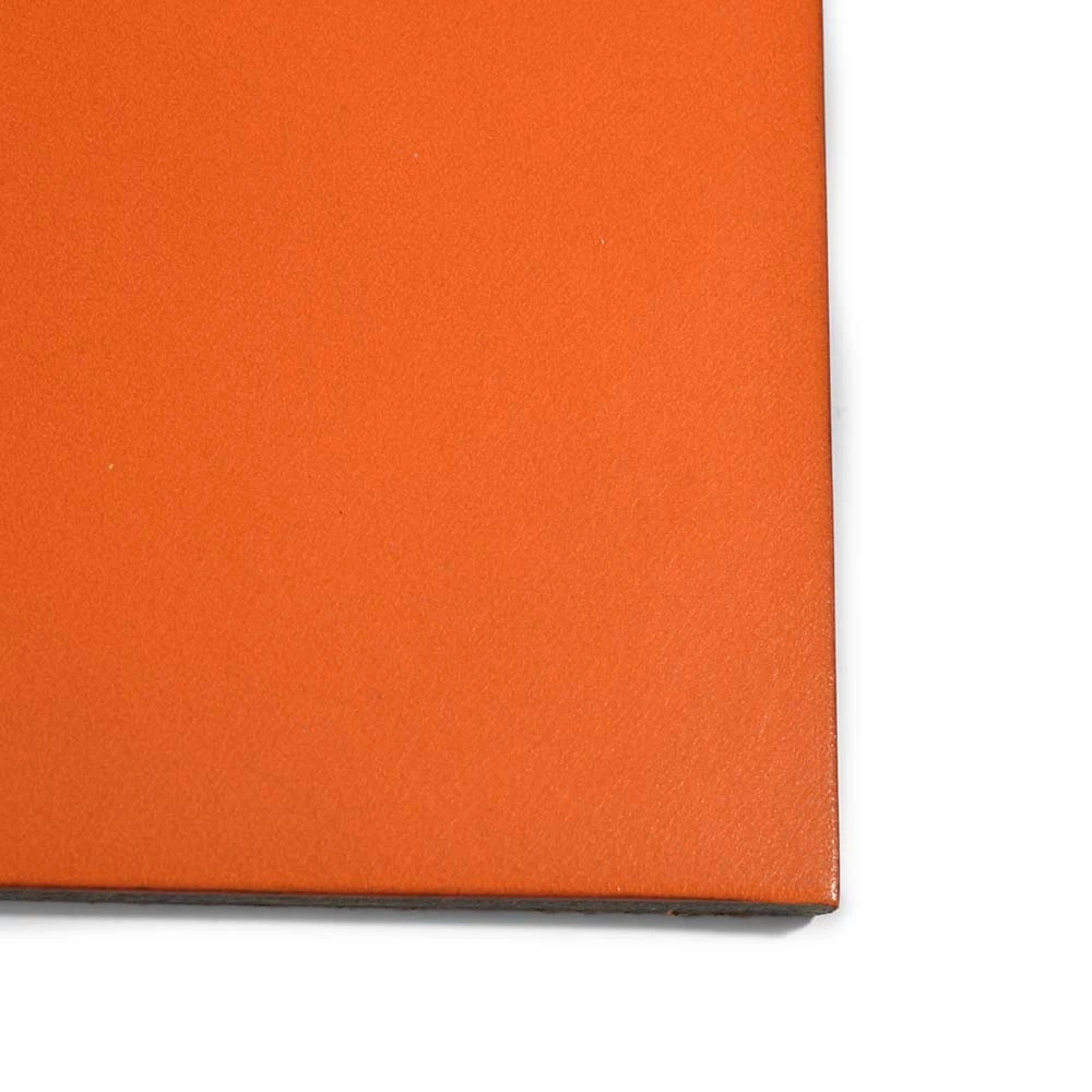 Mouse Mat, leather, 28 x 25 cm, orange