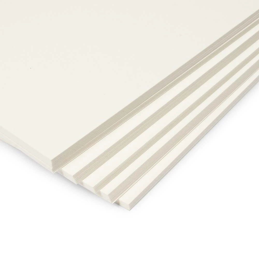 50 Diplomat cards, Smooth Ivory