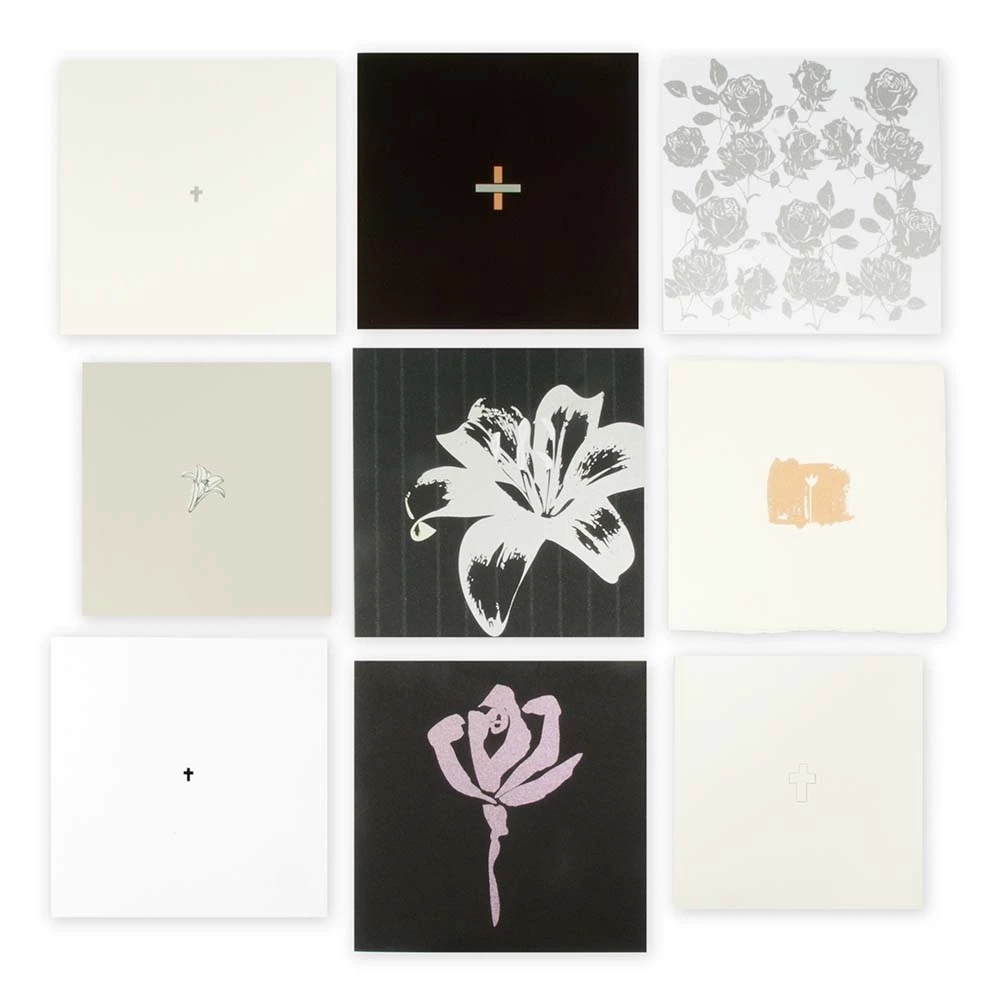 Sympathy Greeting Card Set – 9 Folded Cards