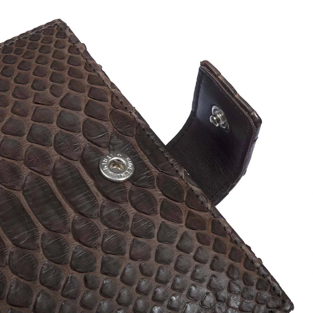 Pocket Organiser, python leather, brown