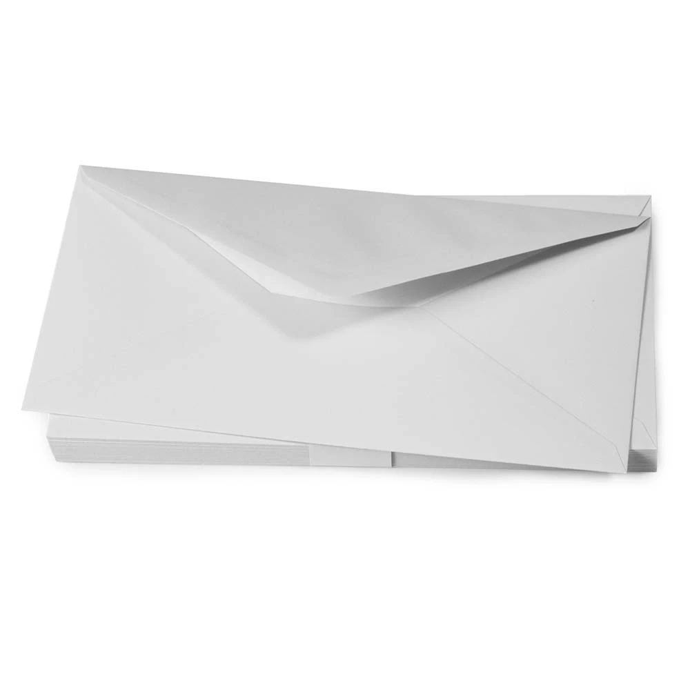 25 long DIN envelopes, Soft Grey