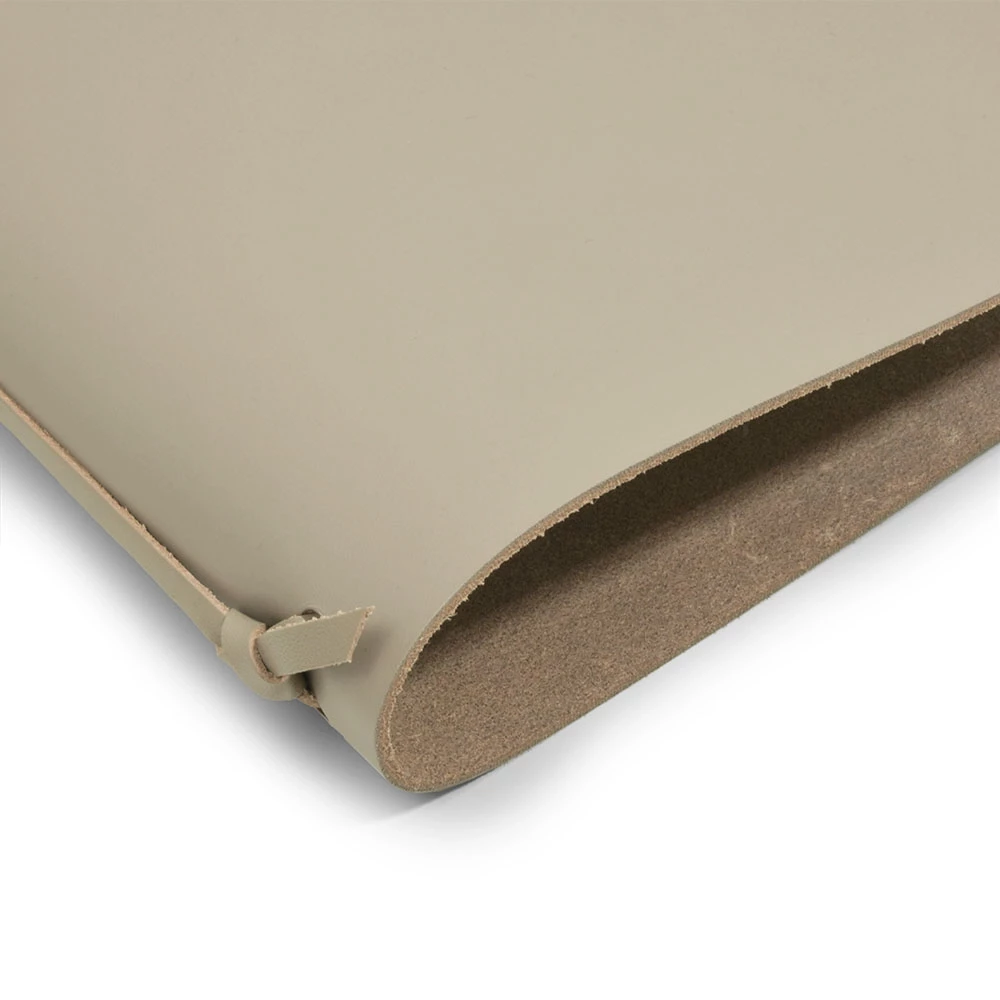 Ring Binder, A5, 4-ring mechanism, leather, taupe