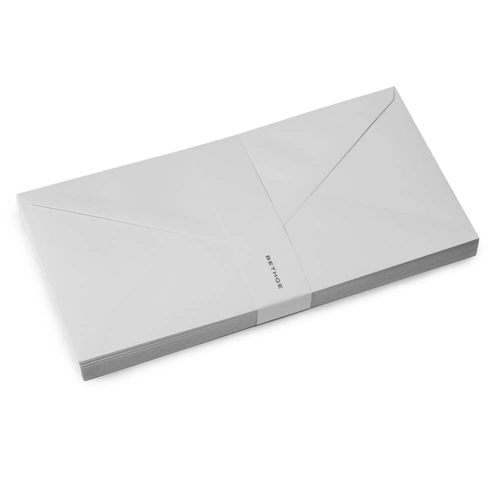 25 long DIN envelopes, Soft Grey