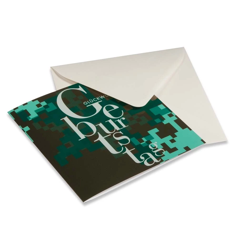 Greeting card birthday labyrinth