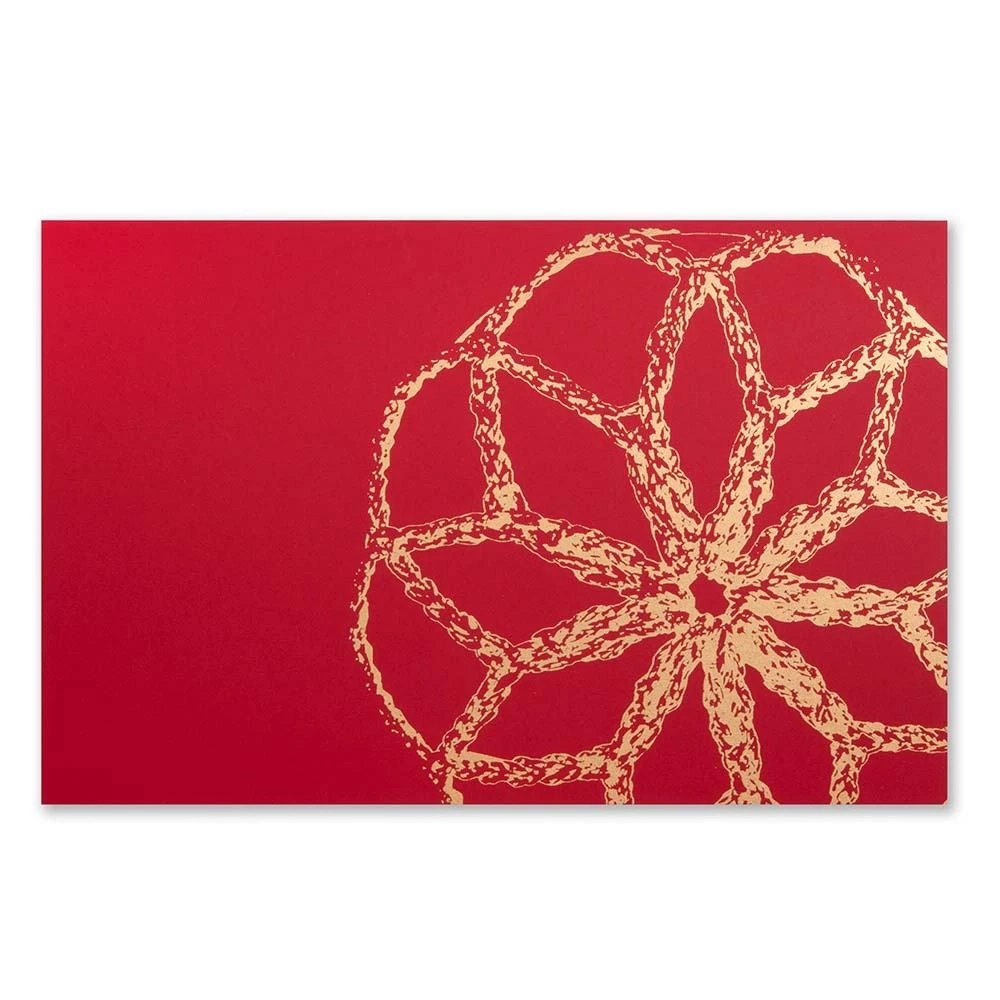 “Christmas Bauble” Christmas Card – Pure Red