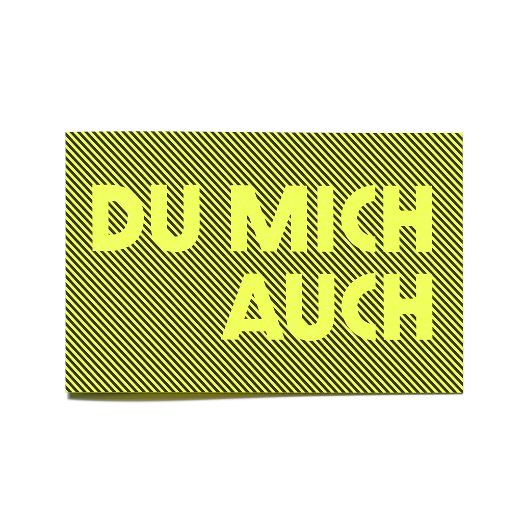 Greeting Card "Du mich auch" Glow