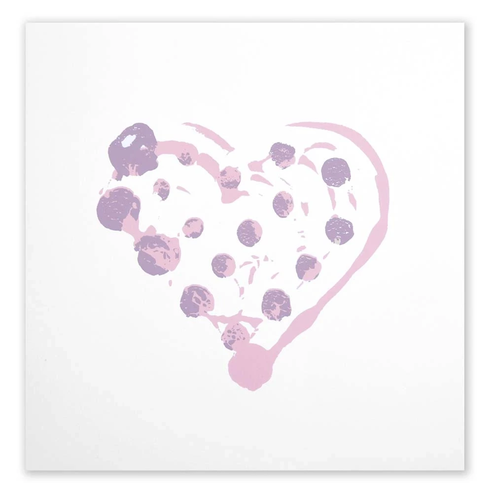 Greeting card heart puntito