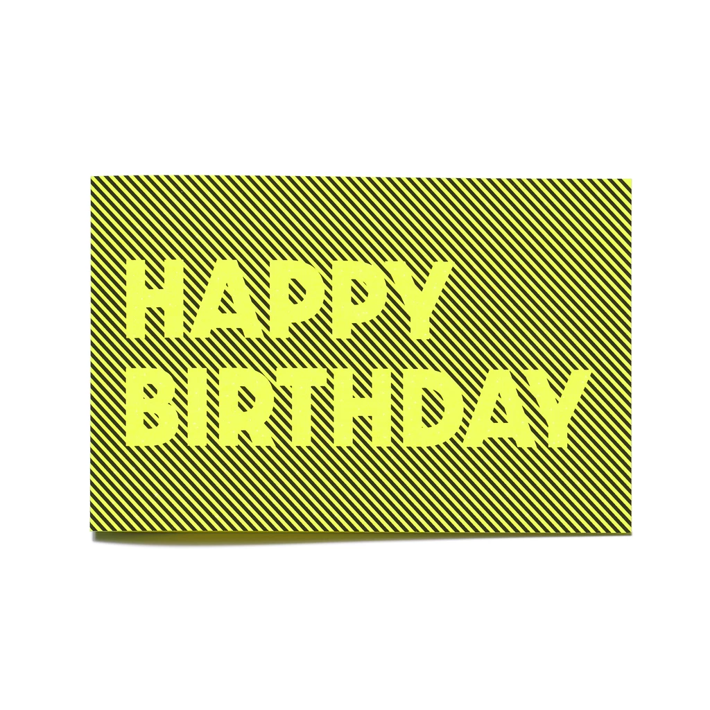 Greeting Card "Happy Birthday" Glow 