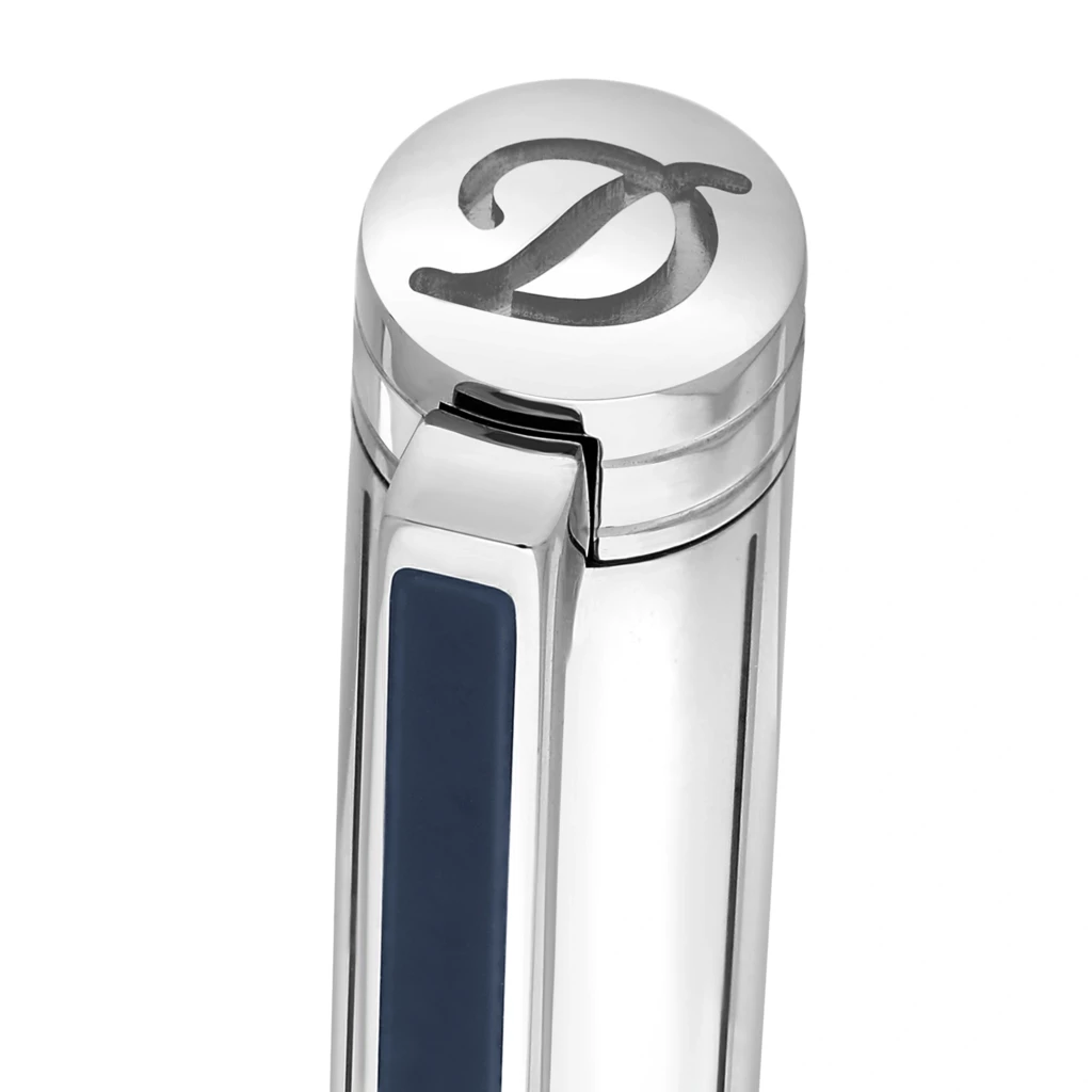 S.T. Dupont Classique Ballpoint Pen Blue/Palladium