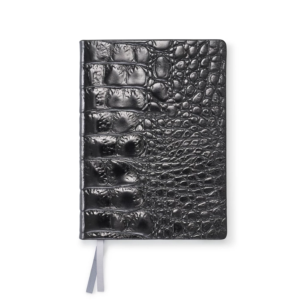 Weekly Planner Notes 2027 Wild Black Leather