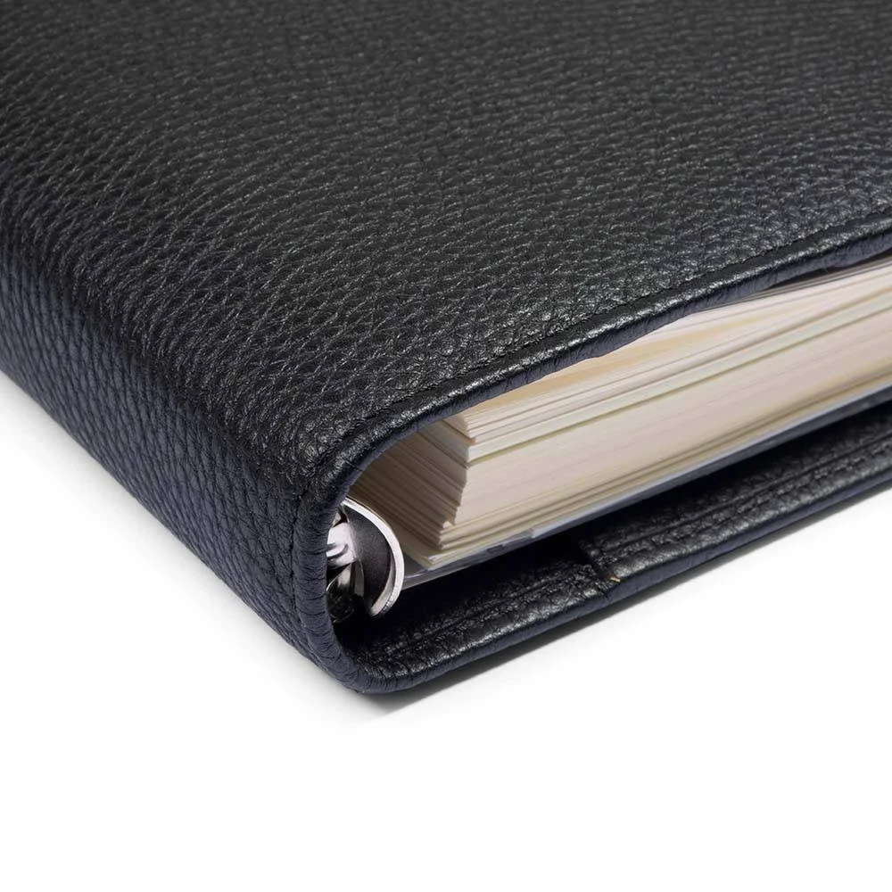Daily Planner Adri, leather, black
