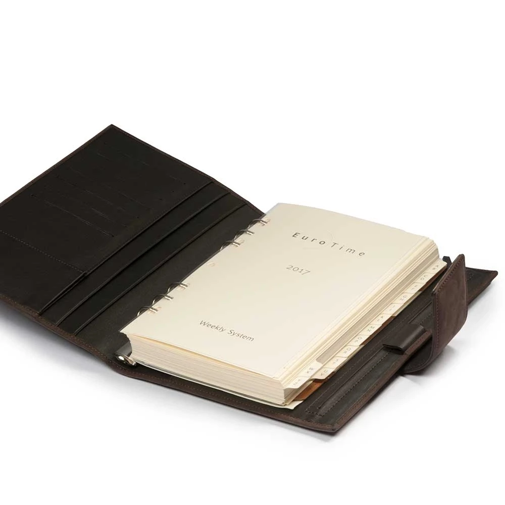 Daily Planner, leather wash, brown