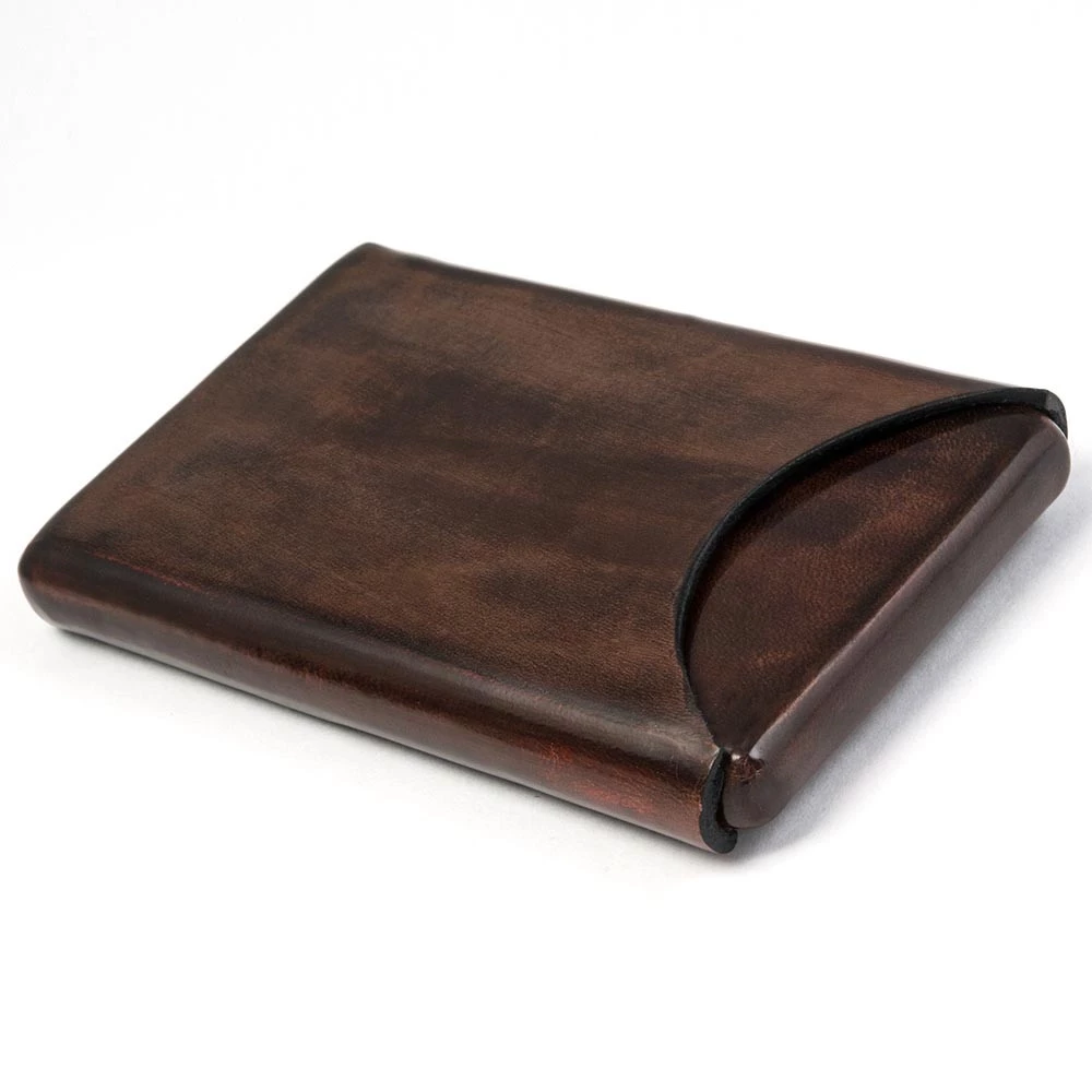 Business Card Holder, leather, 6.5x10 cm