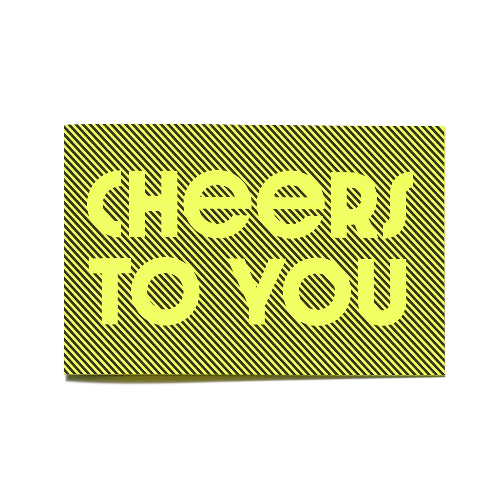Greeting Card Glow Cheers to You 