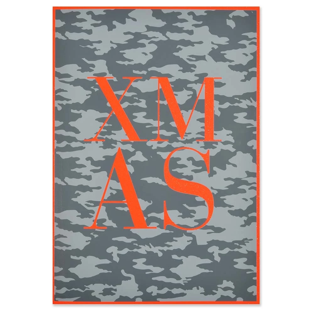 Christmas card xmas camouflage