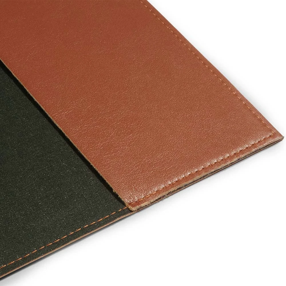 Book cover for DIN A4 books, smooth leather, brandy