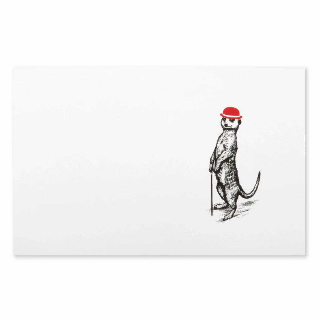 Christmas card meerkat
