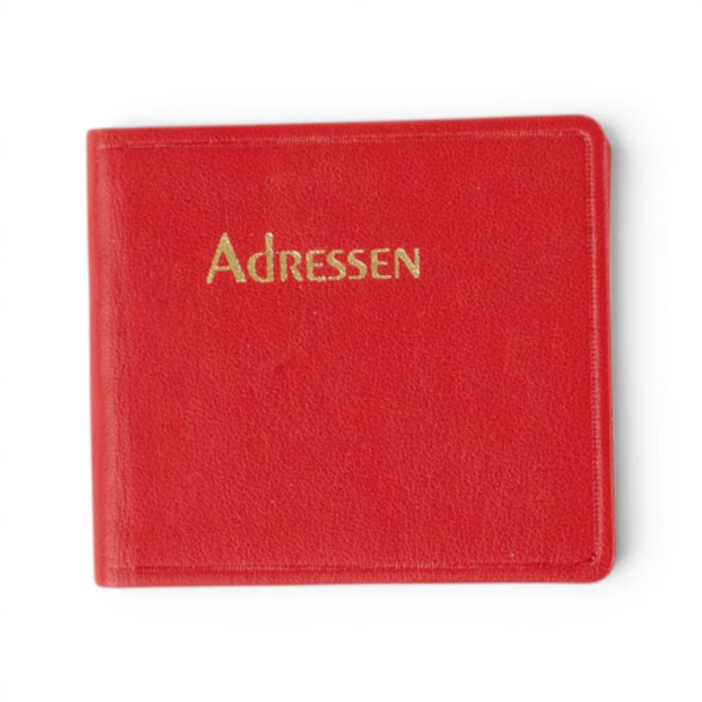 Adressbuch Ausgabe No. 21 Kunstleder TeBeskin rubin-rot