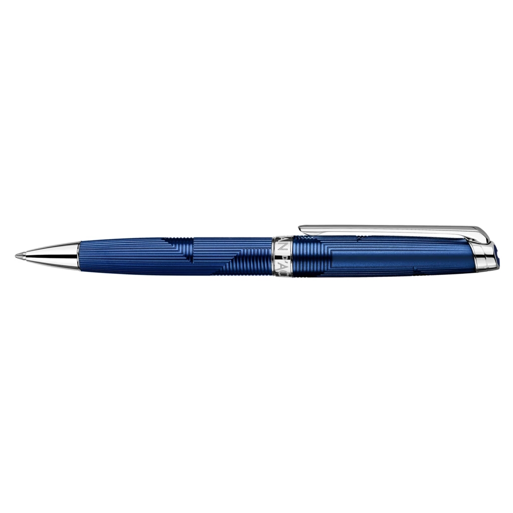 Caran d'Ache Léman Bleu Marin  Ballpoint Pen, rhod.