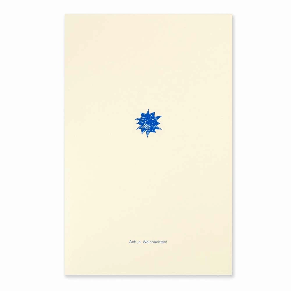 Christmas card star Ach ja. Weihnachten! opal ecru