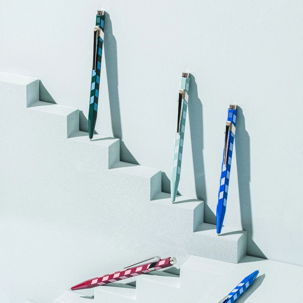 Ballpoint Pen - turquoise - Caran d'Ache 849 Mosaic
