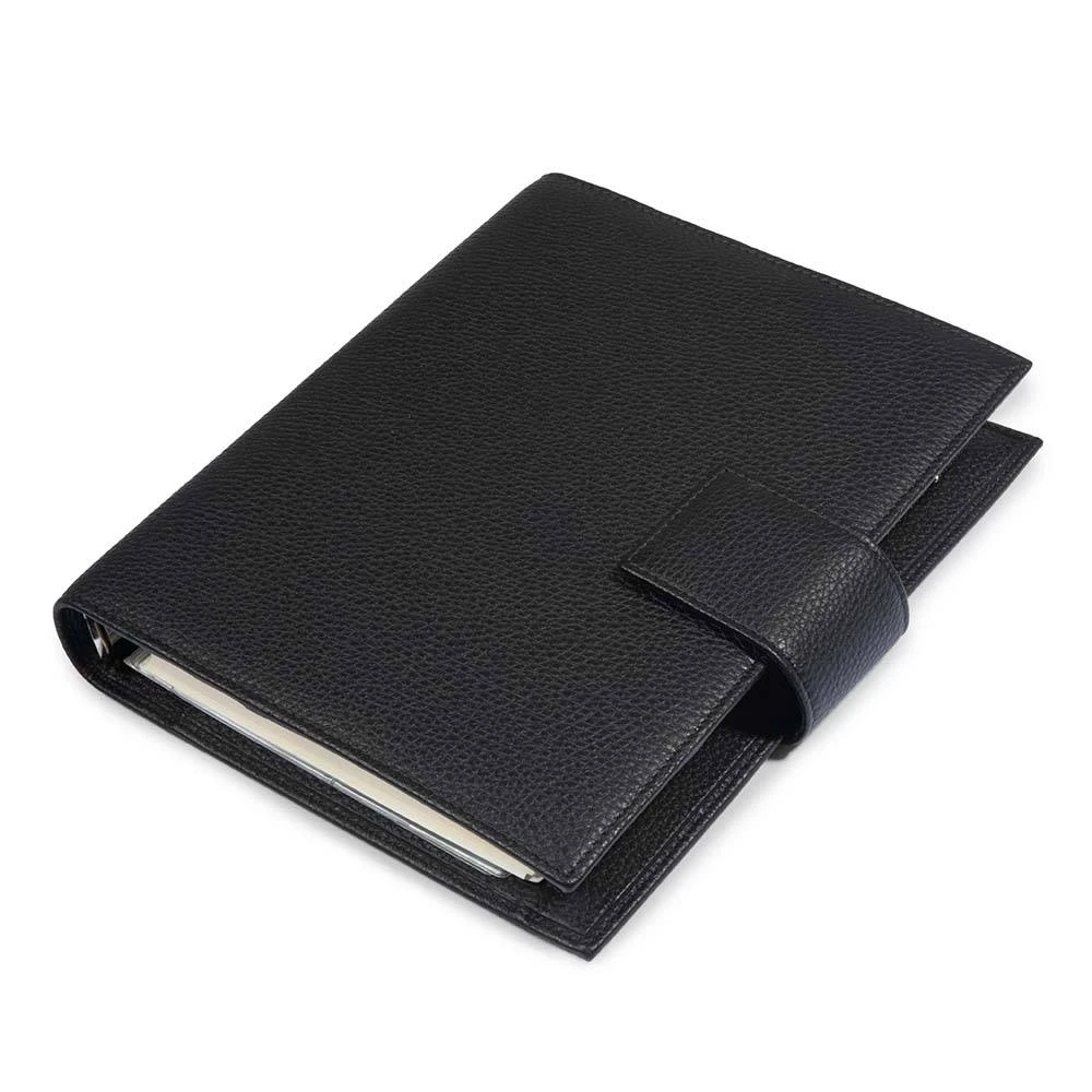 Daily Planner Adri, leather, black