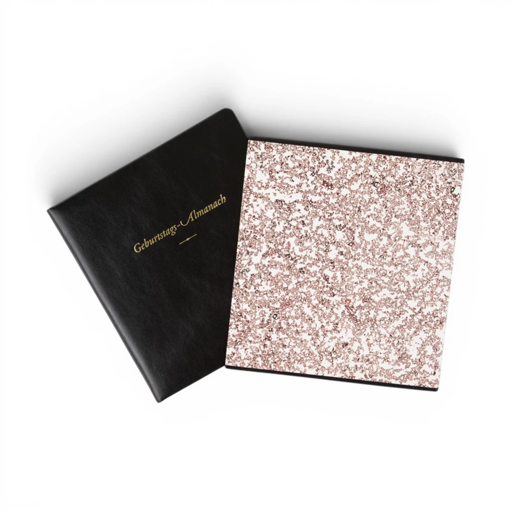 Geburtstags-Almanach Ausgabe No. 1 mit Goldschnitt Rindvolll