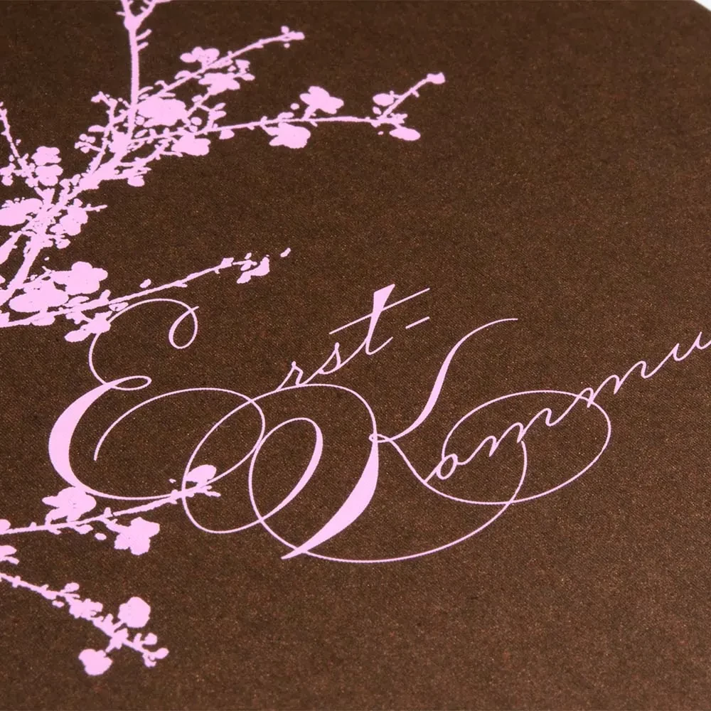 Greeting card cherry blossom First Communion rose