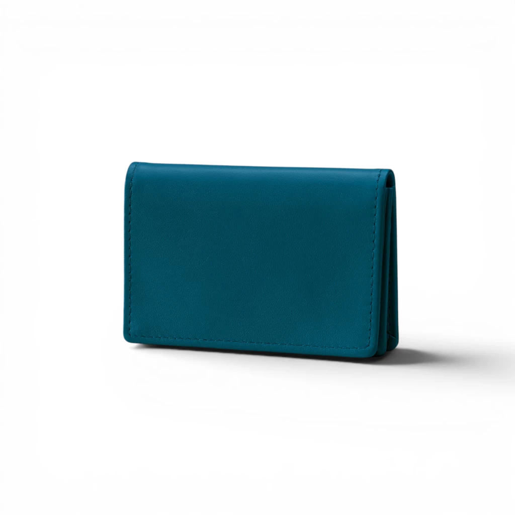 Business Card Caddy Petrol Green