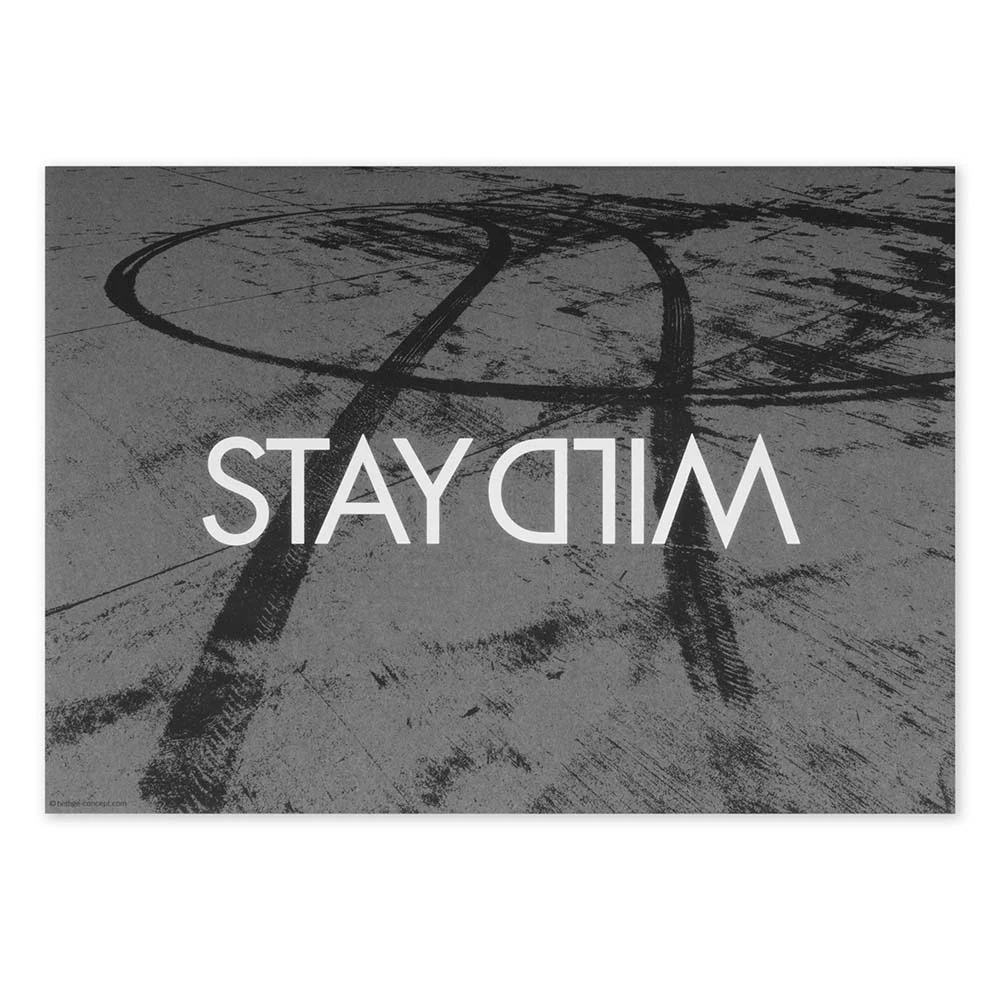 “Stay Wild” Greeting Card – White