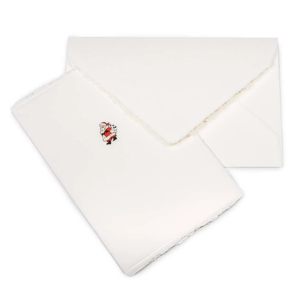 Christmas card Little Santa laid paper