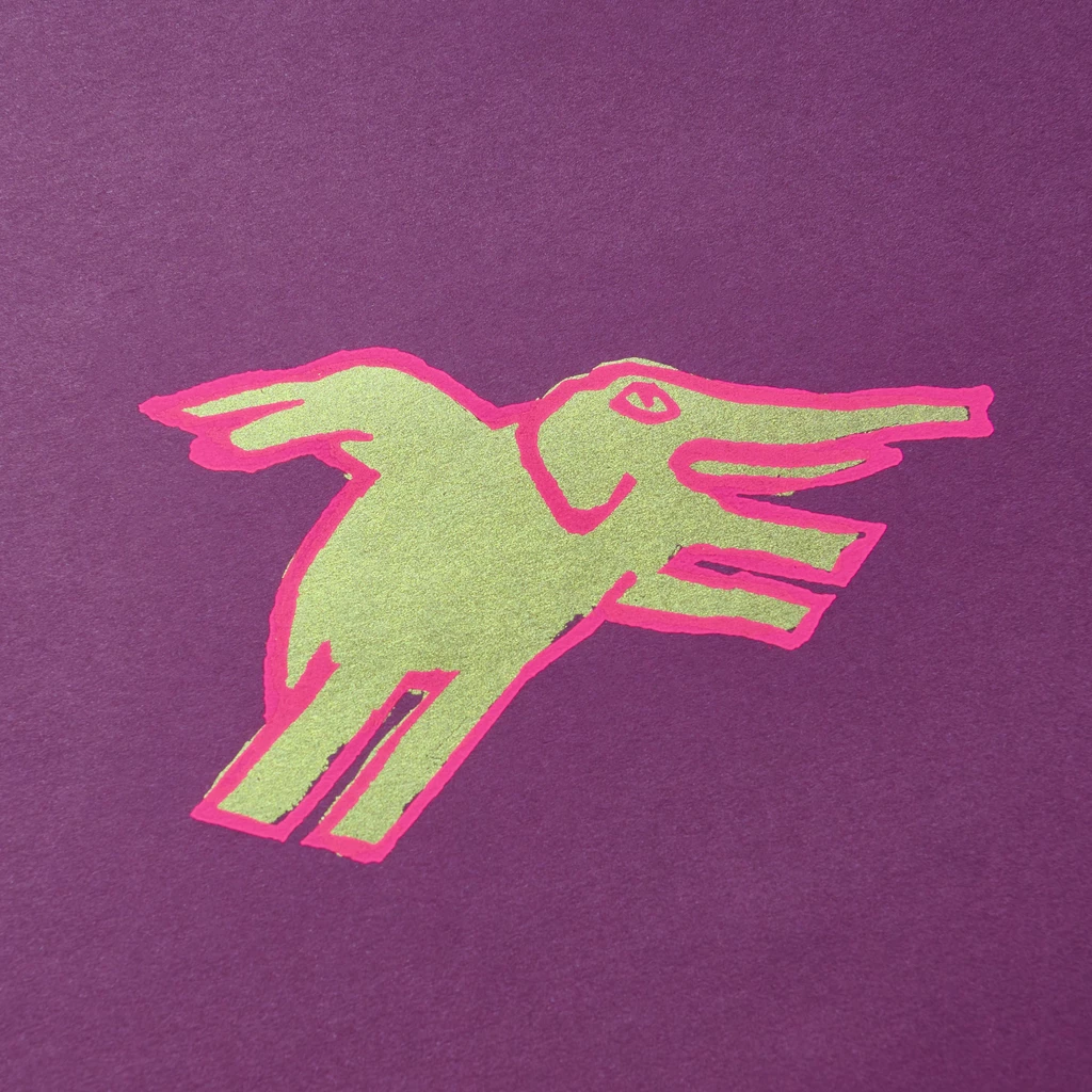 Wrapping paper flying elephant 50 x 70 cm, 3 sheets
