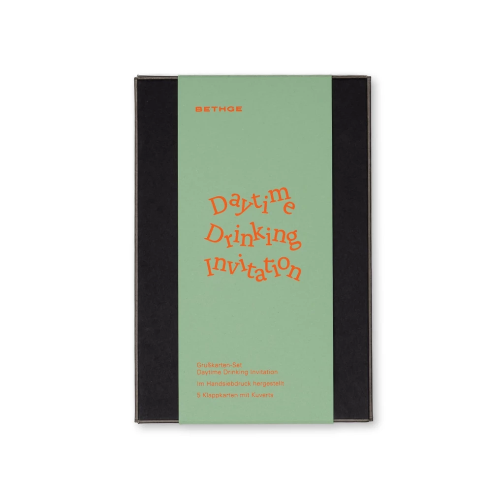 Greeting card set Daytime Drinking Invitation Mini with 5 cards