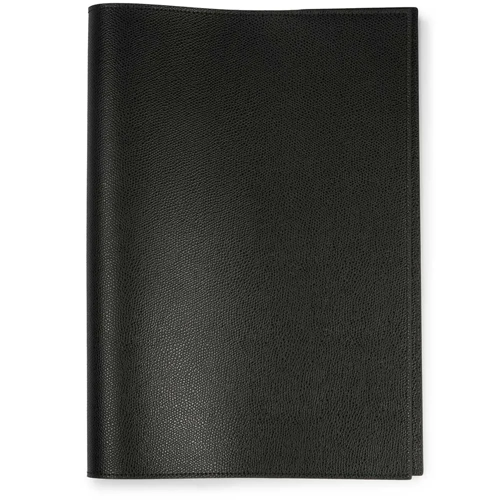 Book cover for DIN A4 books, leather, black