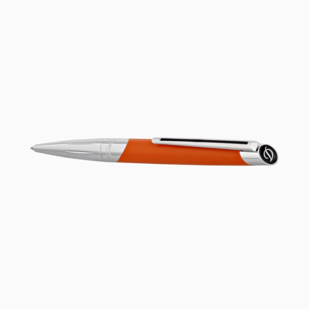 S.T. Dupont Défi Ballpoint Pen, orange/chrome