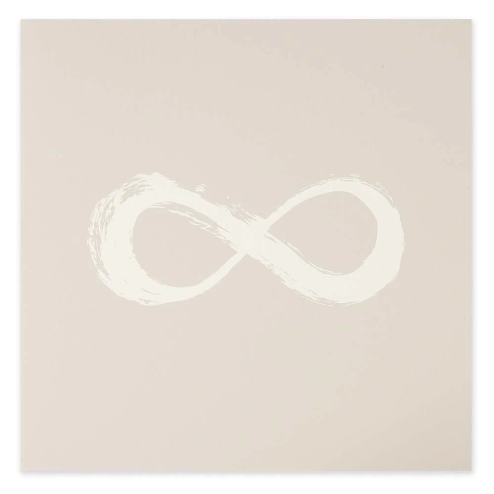 Greeting card infinity pure sand