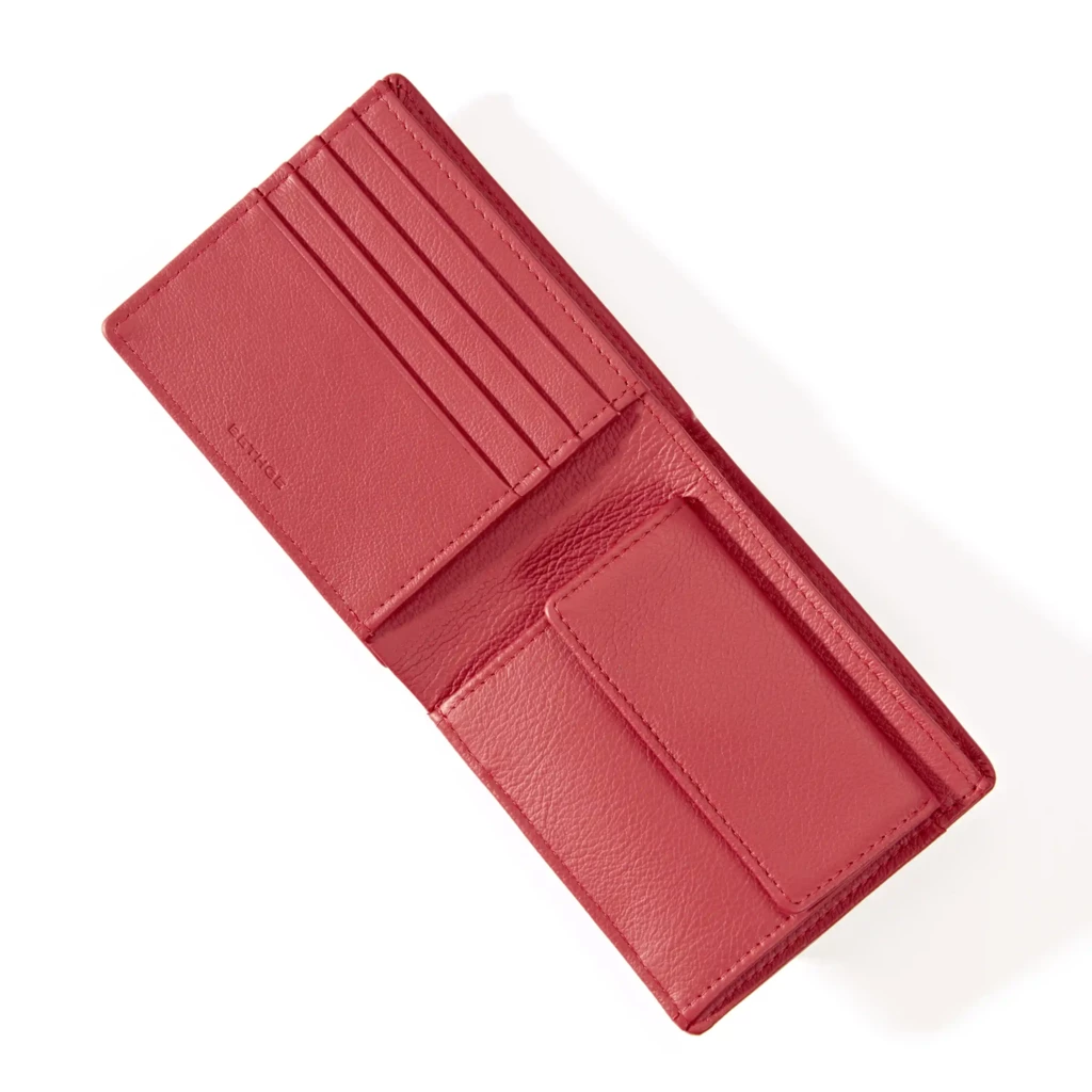 Wallet with Coin Pocket, Kollektion 1977, leather, red