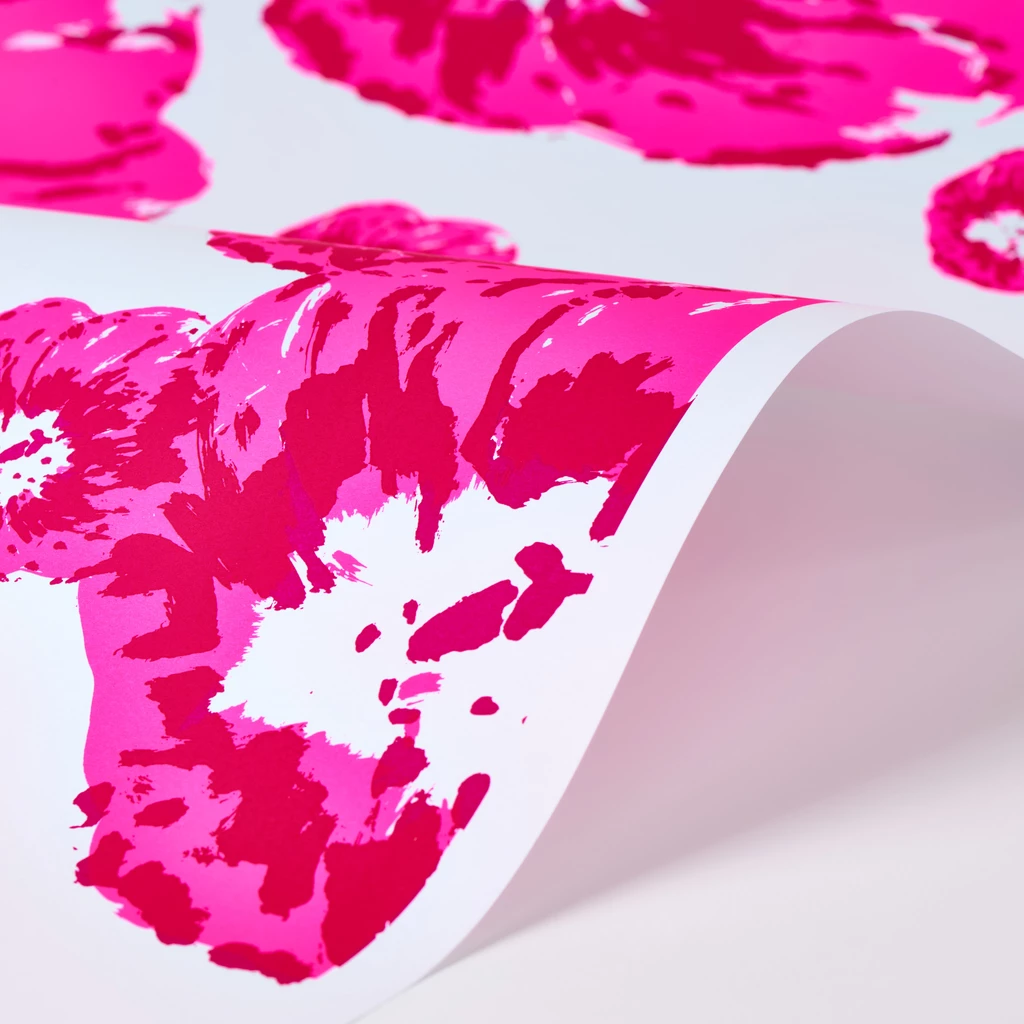 Wrapping paper corn poppy pink 50 x 70 cm, 3 sheets