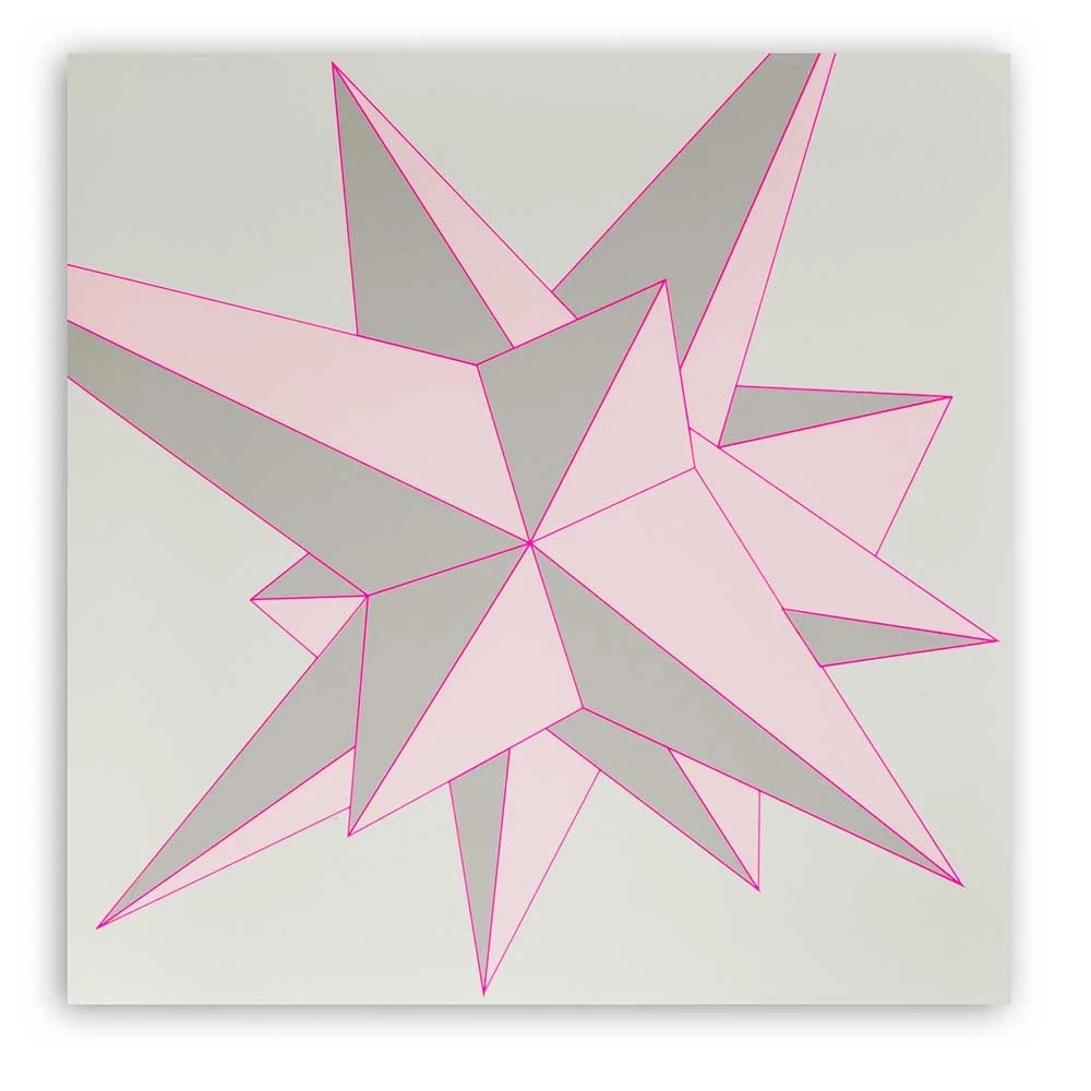 Greeting card star polygon