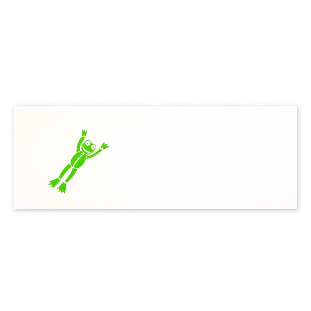 Greeting card frog baby