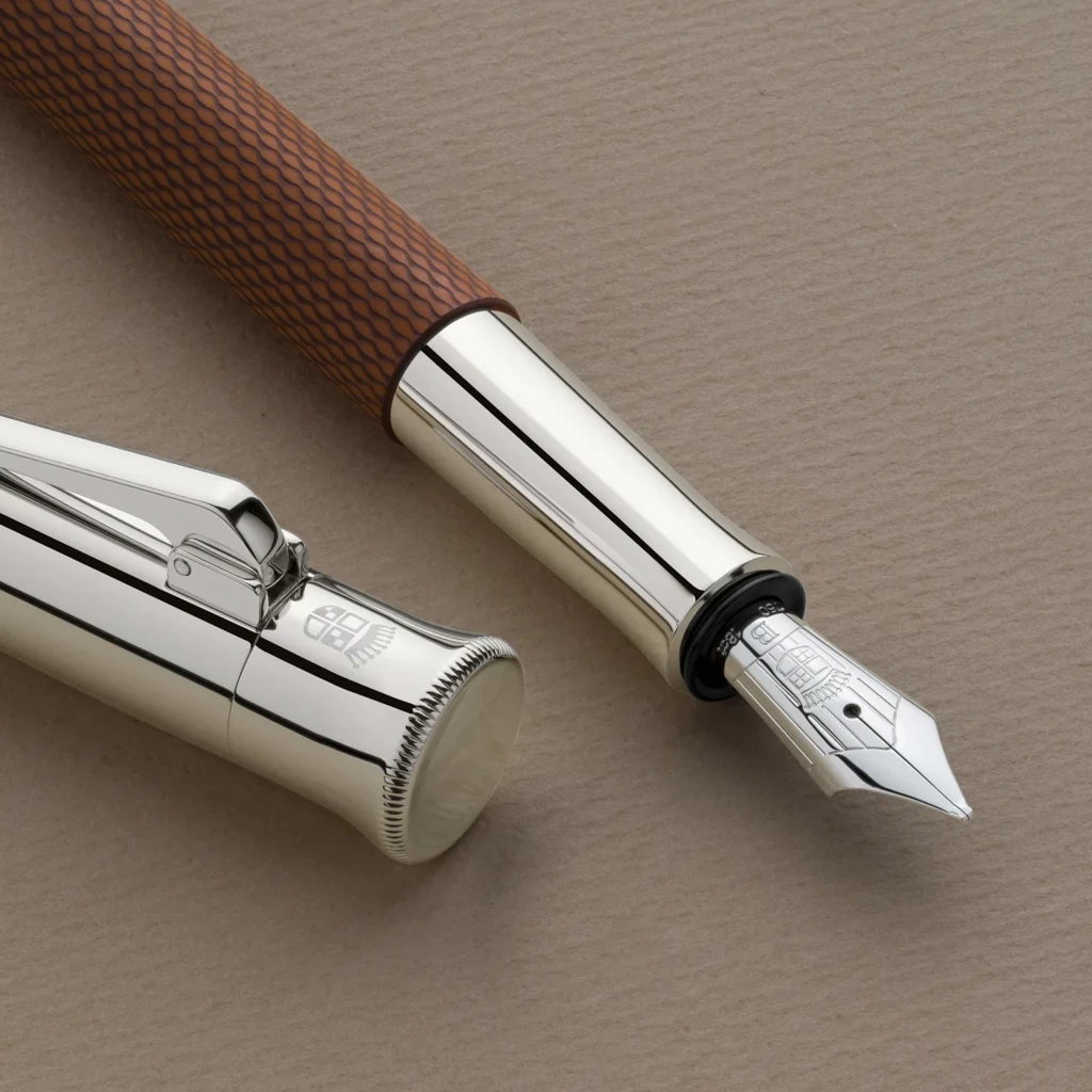 Graf von Faber-Castell Guilloche Cognac Fountain Pen, M nib