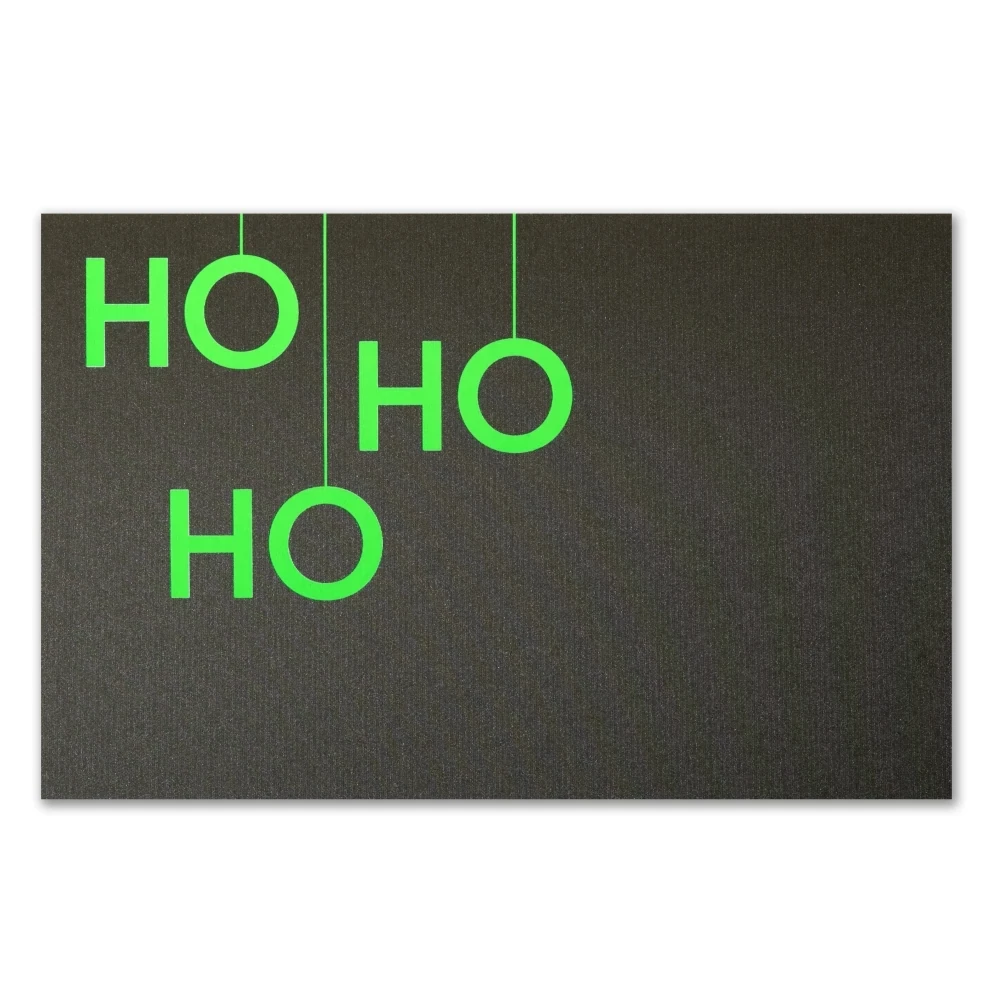 Christmas card HO HO HO